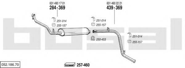 BOSAL 05218670 Система випуску ОГ