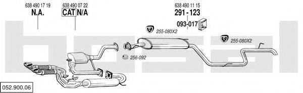 BOSAL 05290006 Система випуску ОГ