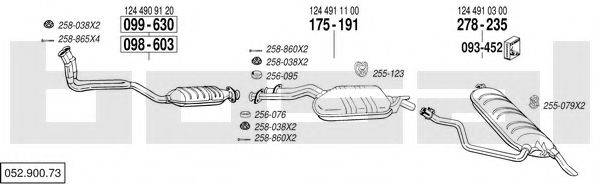 BOSAL 05290073 Система випуску ОГ