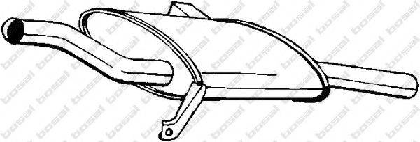 BOSAL 145133 Глушник вихлопних газів кінцевий