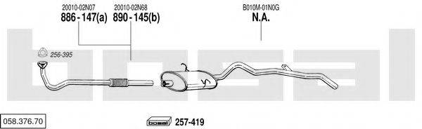 BOSAL 05837670 Система випуску ОГ