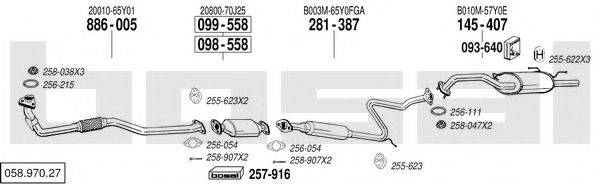 BOSAL 05897027 Система випуску ОГ