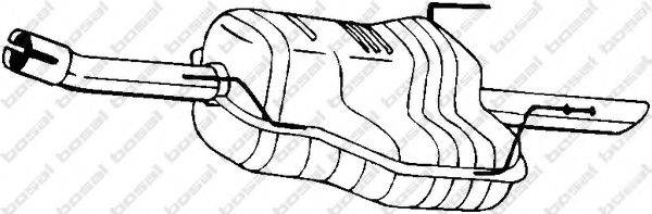 BOSAL 185487 Глушник вихлопних газів кінцевий