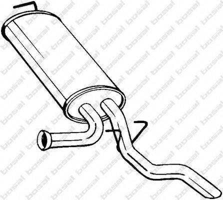 BOSAL 278651 Глушник вихлопних газів кінцевий