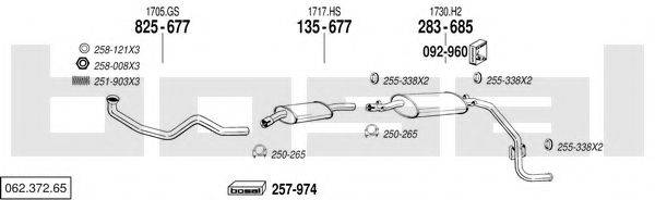 BOSAL 06237265 Система випуску ОГ