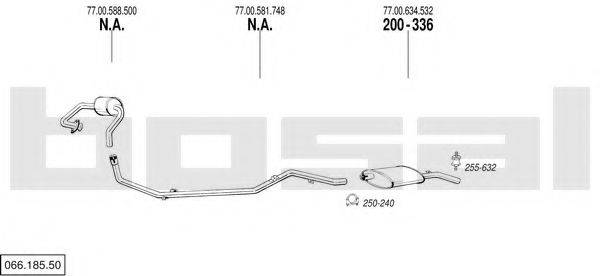 BOSAL 06618550 Система випуску ОГ