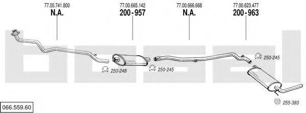 BOSAL 06655960 Система випуску ОГ