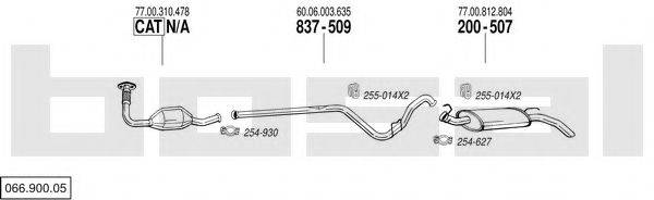 BOSAL 06690005 Система випуску ОГ