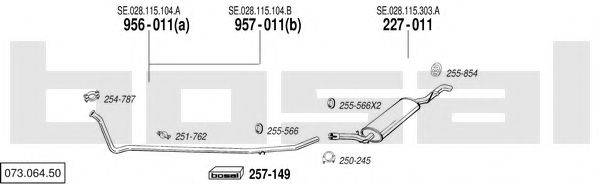 BOSAL 07306450 Система випуску ОГ