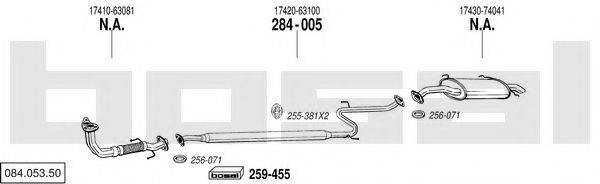 BOSAL 08405350 Система випуску ОГ