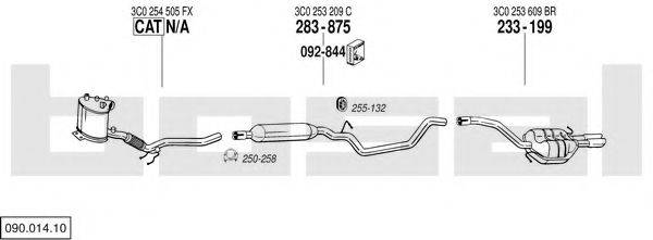 BOSAL 09001410 Система випуску ОГ