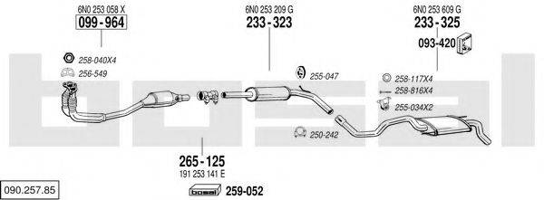 BOSAL 09025785 Система випуску ОГ