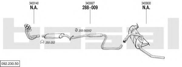 BOSAL 09223050 Система випуску ОГ