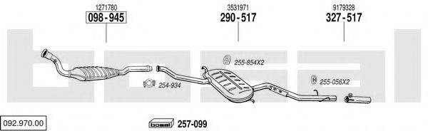 BOSAL 09297000 Система випуску ОГ