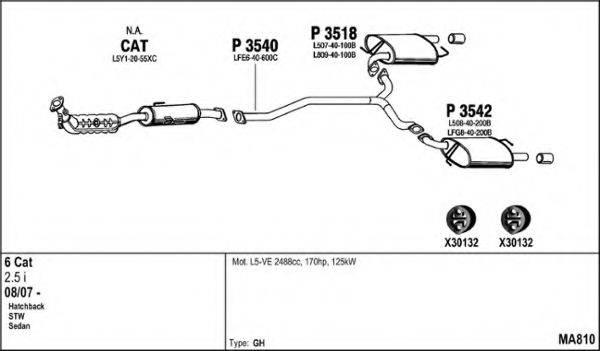 FENNO MA810 Система випуску ОГ