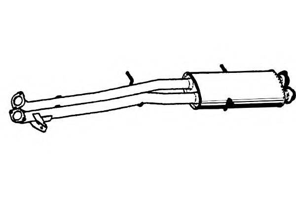 FENNO P1413 Середній глушник вихлопних газів