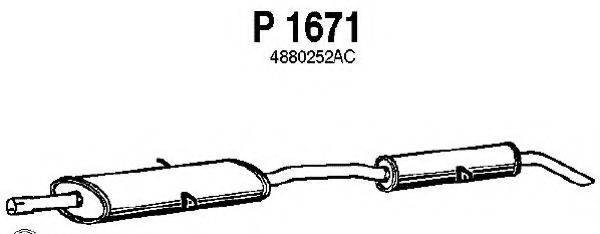 FENNO P1671 Глушник вихлопних газів кінцевий