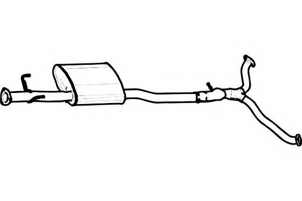 FENNO P2008 Середній глушник вихлопних газів