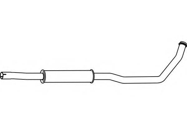 FENNO P2267 Середній глушник вихлопних газів