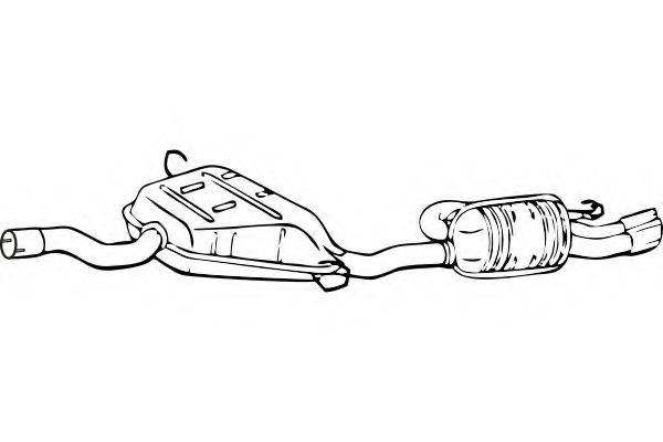 FENNO P2290 Глушник вихлопних газів кінцевий