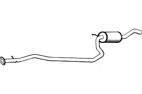 FENNO P2478 Середній глушник вихлопних газів