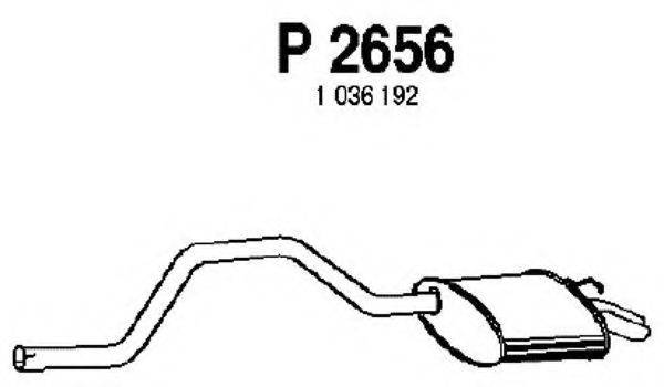 FENNO P2656 Глушник вихлопних газів кінцевий