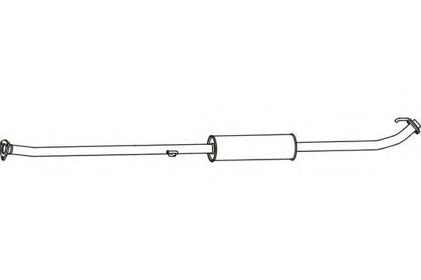 FENNO P2761 Середній глушник вихлопних газів