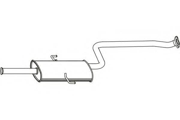 FENNO P2955 Середній глушник вихлопних газів