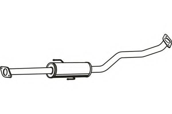 FENNO P2968 Середній глушник вихлопних газів