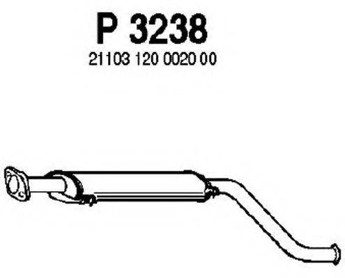 FENNO P3238 Середній глушник вихлопних газів