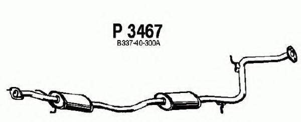 FENNO P3467 Середній глушник вихлопних газів