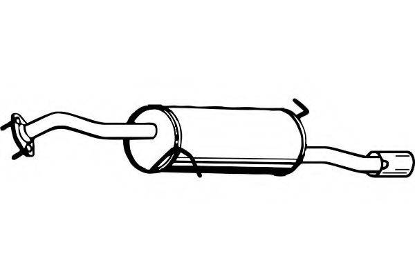 FENNO P3527 Глушник вихлопних газів кінцевий