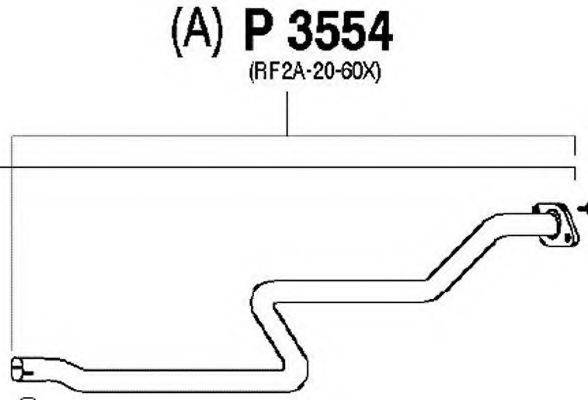 FENNO P3554 Труба вихлопного газу