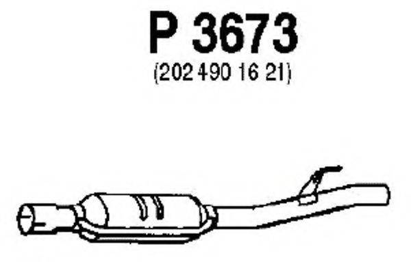 FENNO P3673 Середній глушник вихлопних газів