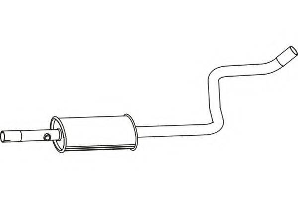 FENNO P3818 Середній глушник вихлопних газів