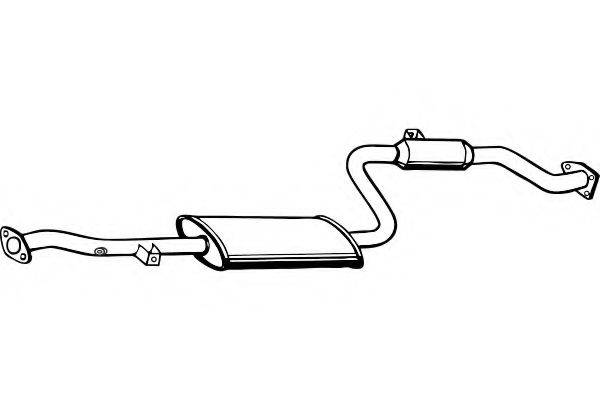 FENNO P3973 Середній глушник вихлопних газів
