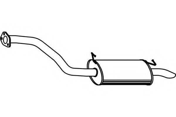 FENNO P3991 Глушник вихлопних газів кінцевий
