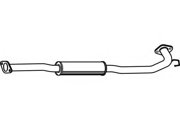 FENNO P4097 Середній глушник вихлопних газів