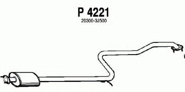 FENNO P4221 Середній глушник вихлопних газів