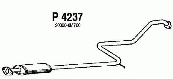 FENNO P4237 Середній глушник вихлопних газів