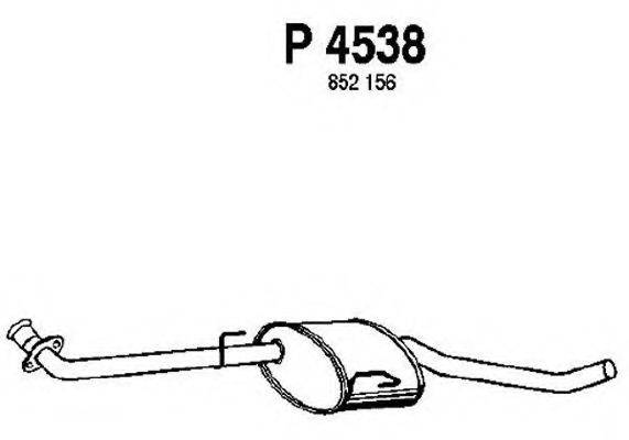 FENNO P4538 Середній глушник вихлопних газів