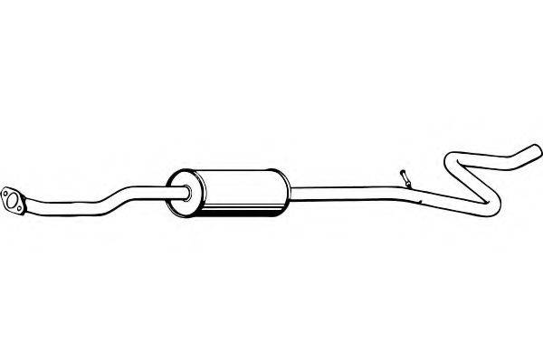 FENNO P4613 Середній глушник вихлопних газів