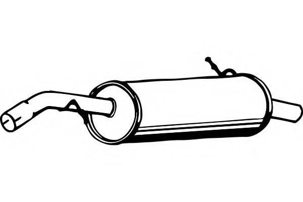 FENNO P4638 Глушник вихлопних газів кінцевий