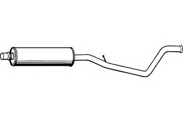 FENNO P4832 Середній глушник вихлопних газів