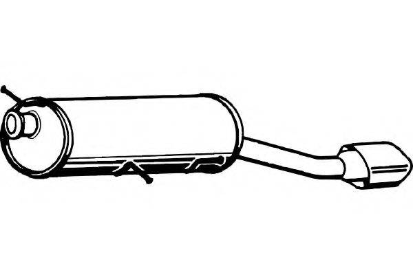 FENNO P4850 Глушник вихлопних газів кінцевий