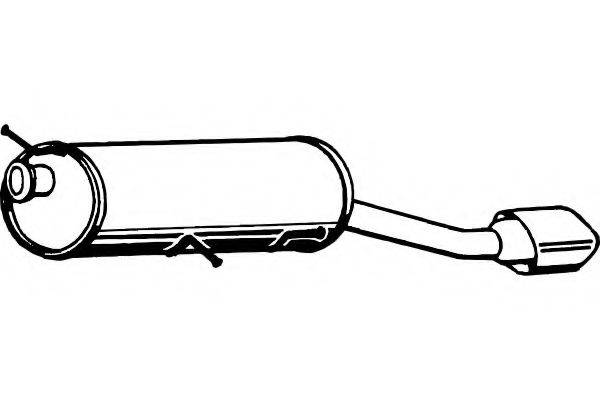 FENNO P4851 Глушник вихлопних газів кінцевий