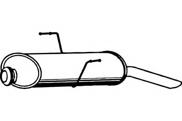 FENNO P4875 Глушник вихлопних газів кінцевий