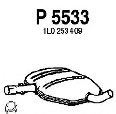 FENNO P5533 Середній глушник вихлопних газів