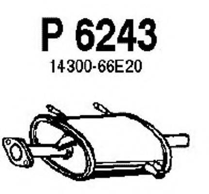 FENNO P6243 Глушник вихлопних газів кінцевий