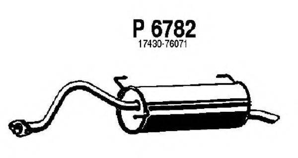 FENNO P6782 Глушник вихлопних газів кінцевий